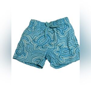 Vilebrequin Navy and Teal Swim Shorts